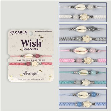 Set 2 pulseras cordón. 18. Tortuga. Surtidas