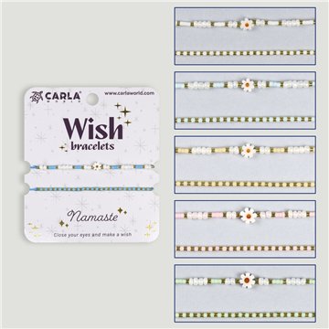 Set of 2 cord bracelets. 21. Daisy. Assorted