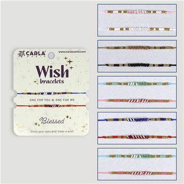 Set 2 pulseras cordón. 27. Beads. Surtidas