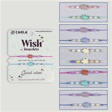 Set 2 pulseras cordón. 28. Tortugas. Surtidas