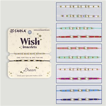 Set 2 pulseras cordón. 29. Perlas. Surtidas