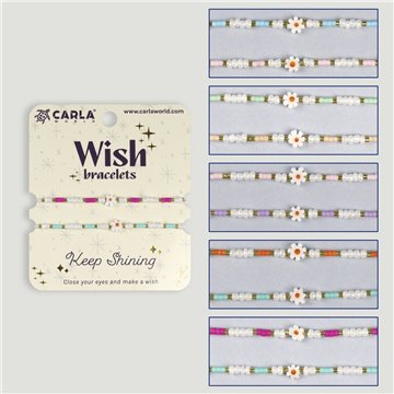 Set 2 pulseras cordón. 32. Margarita. Surtidas