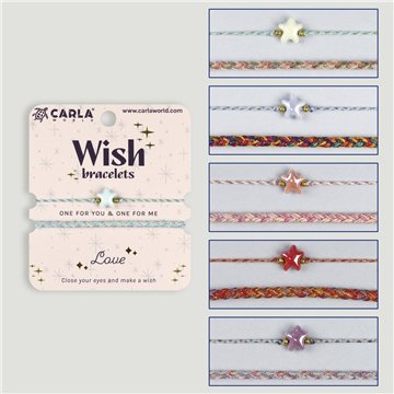 Set 2 pulseras cordón. 38. Estrella. Surtidas
