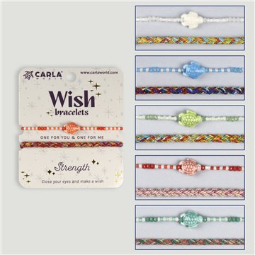 Set 2 pulseras cordón. 42. Tortuga. Surtidas