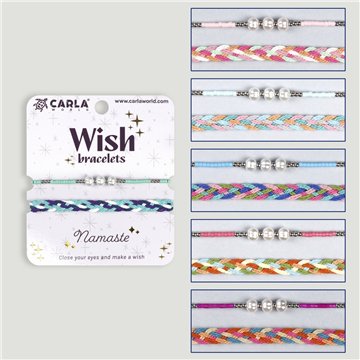 Set of 2 cord bracelets. 45. Pearls. Assorted