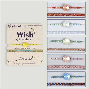 Set 2 pulseras cordón. 48. Concha. Surtidas