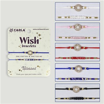 Set 2 pulseras cordón. 51. Círculo. Surtidas