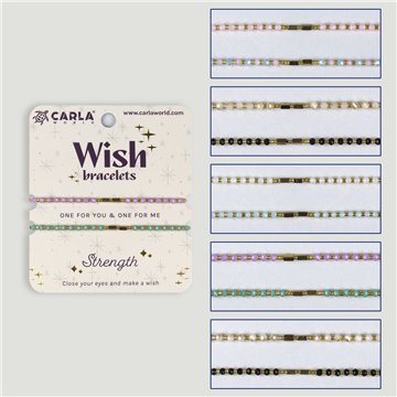 Set 2 pulseras cordón. 66. Barras. Surtidas