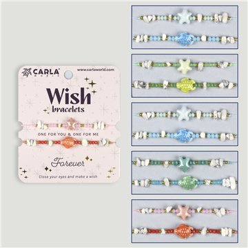 Conjunto de 2 pulseiras de cordão. 67. Estrela/Tartaruga. Sortidas