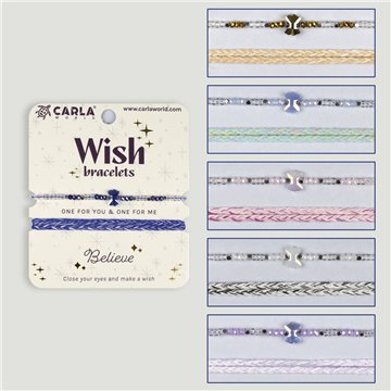 Set de 2 bracelets cordon. 73. Nœud. Assorties