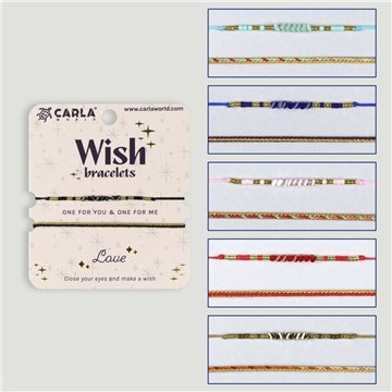 Set 2 pulseras cordón. 74. Mini chip. Surtidas