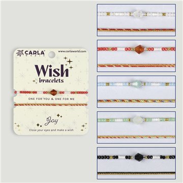 Set 2 pulseras cordón. 82. Abalorio. Surtidas