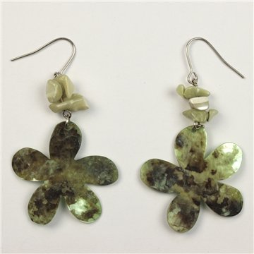 Pendientes Nácar Rugoso. 16. Modelo Redonda. Surtidos