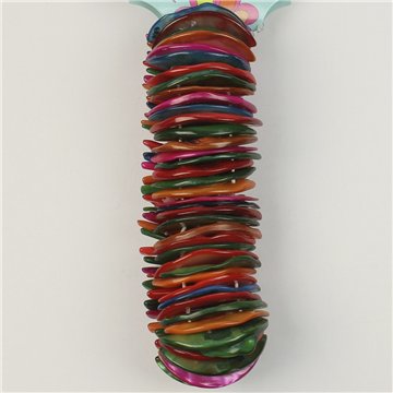 Pulsera Nácar elástica. 35. Modelo Multicolor. Surtidos