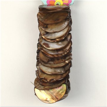 Pulsera Nácar elástica. 37. Modelo Ladeado. Surtidos