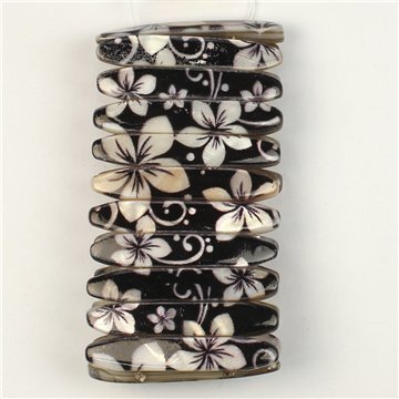 Pulsera Nácar elástica. 38. Modelo Pintado 02. Surtidos