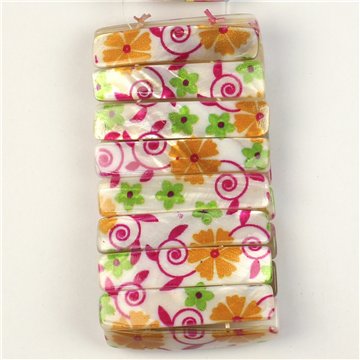 Pulsera Nácar elástica. 40. Modelo Pintado 03. Surtidos