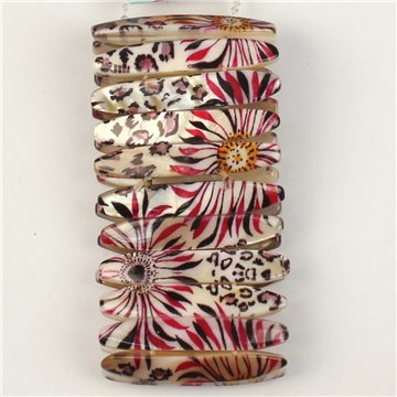 Elastic Mother of Pearl Bracelet. 44. Painted 05 Model. Assorted