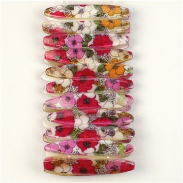 Elastic Mother of Pearl Bracelet. 48. Painted 07 Model. Assorted