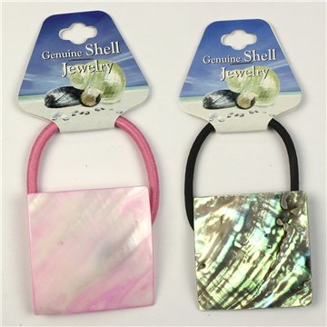 Goma/Pulsera elástica Nácar pintado. 50. Modelo Cuadrado. Surtidos