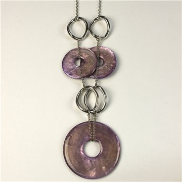 Collar Cápiz y metal. 65. Modelo 3 Donuts. Surtidos