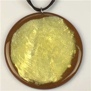 Capiz Necklace with cord. 85. Round Model. Assorted