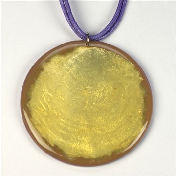 Capiz Necklace with cord. 92. Round Model. Assorted