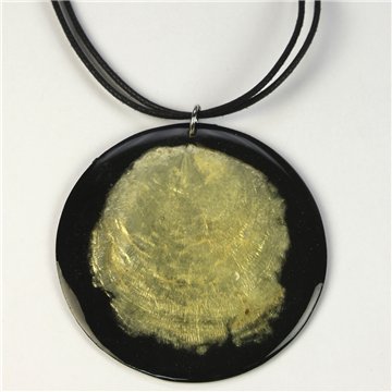 Capiz Necklace with cord. 95. Round Model. Assorted