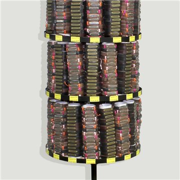 PULSERAS PIEL CON NOMBRE.  Expositor con 960 piezas