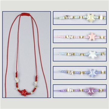 Collar ajustable. 16. Modelo: bola nácar