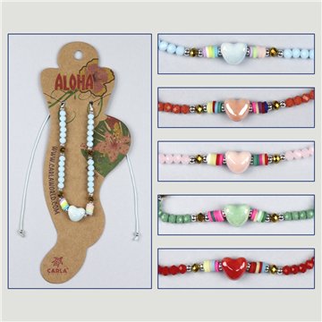 Bracelet de cheville réglable. 65. Modèle : amour