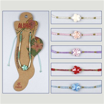 Tornozeleira ajustável. 72. Modelo: pérola barroca