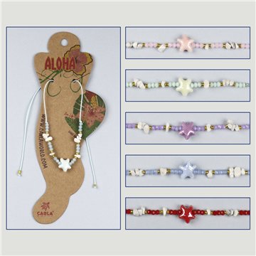 Bracelet de cheville réglable. 73. Modèle : cypraea doré