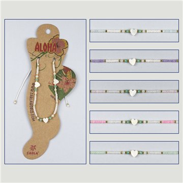 Tobillera ajustable. 76. Modelo: flor