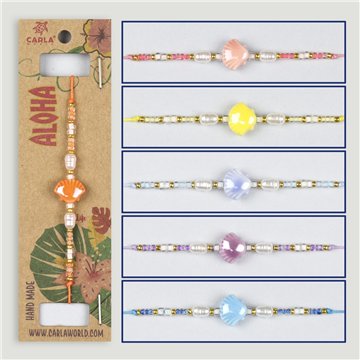 Pulsera ajustable. 83. Modelo: cypraea y discos