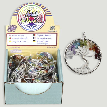 ÁRBOL DE LA VIDA. Chakra pendant.