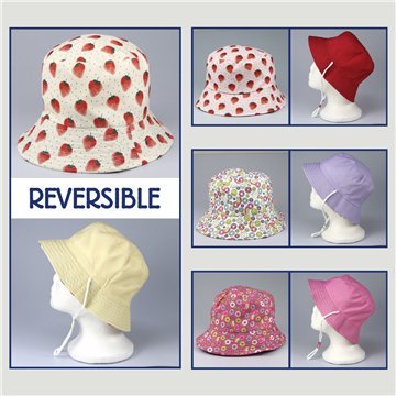 Gorro bucket Infantil. 01. Fresa/Rosquillas. Surtidos