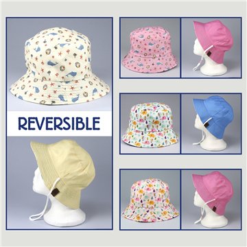 Gorro bucket Infantil. 08. Elefante/Ballena. Surtidos