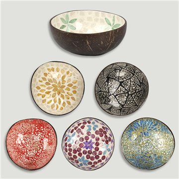 Bol Coco + nácar. Modelos surtidos. 13x5cm