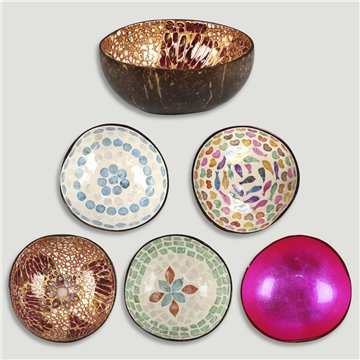 Bol Coco + nácar. Modelos surtidos. 13x5cm