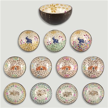 Bol Coco + nácar. Modelos surtidos. 13x5cm