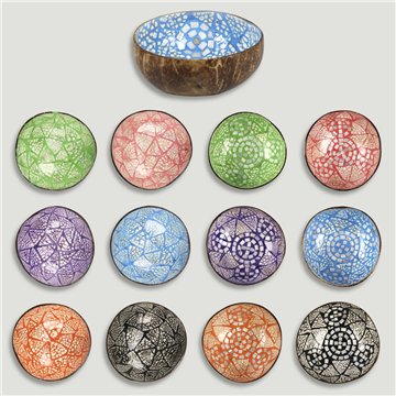 Bol Coco + nácar. Modelo craquelado 01. 13x5cm