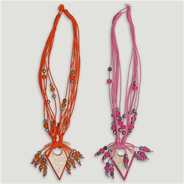 Colg calcita+bolita punta var colores