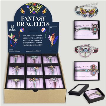 FANTASY BRACELETS. Pulsera metal/cerámica rígida