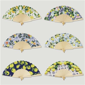 Wooden fan. 20. Model Citrus. Surtidos