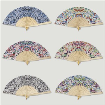 Abanico madera. 25. Modelo Flores. Surtidos