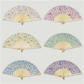 Abanico madera. 28. Modelo Flores. Surtidos