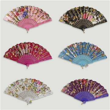 Abanico plástico. 49. Modelo Flor. Surtidos