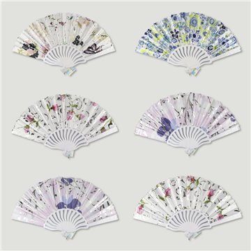 Abanico plástico. 76. Modelo Toque metalizado. Surtidos