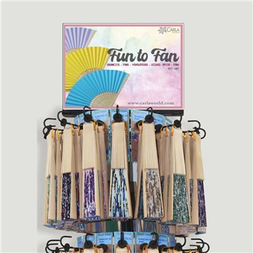FUN to FAN. Expositor Abanicos con 720 piezas
